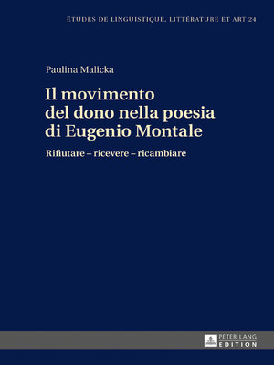 cover image of Il movimento del dono nella poesia di Eugenio Montale